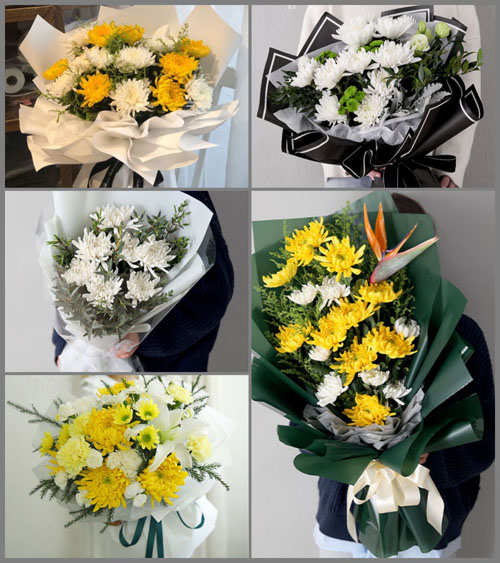 江苏泰州泰兴市黄桥镇印院村白事花束代送
